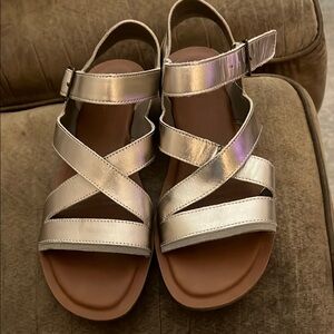 Gold Toms Strappy Sandals